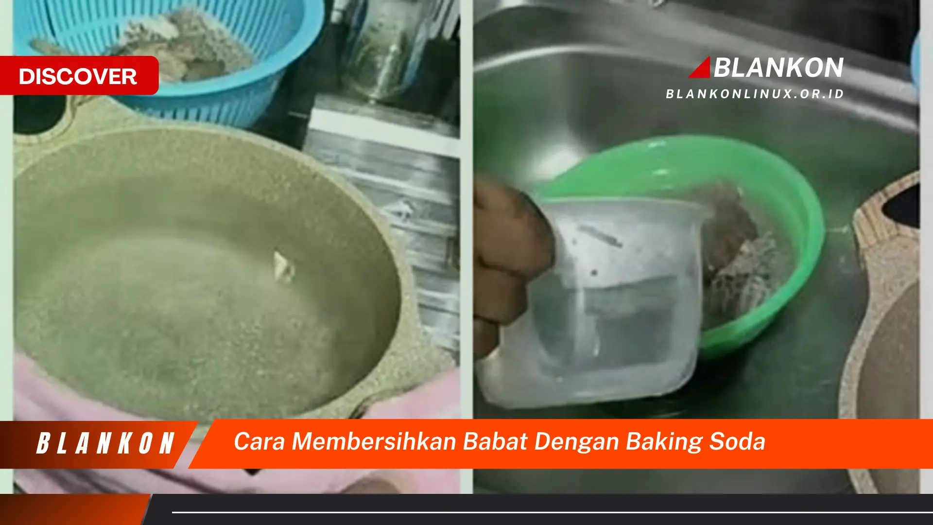 cara membersihkan babat dengan baking soda