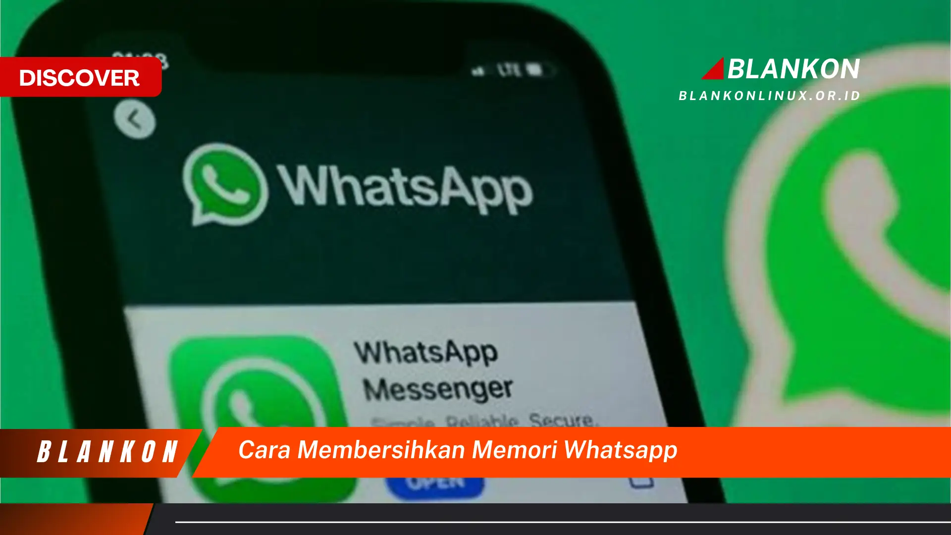 cara membersihkan memori whatsapp