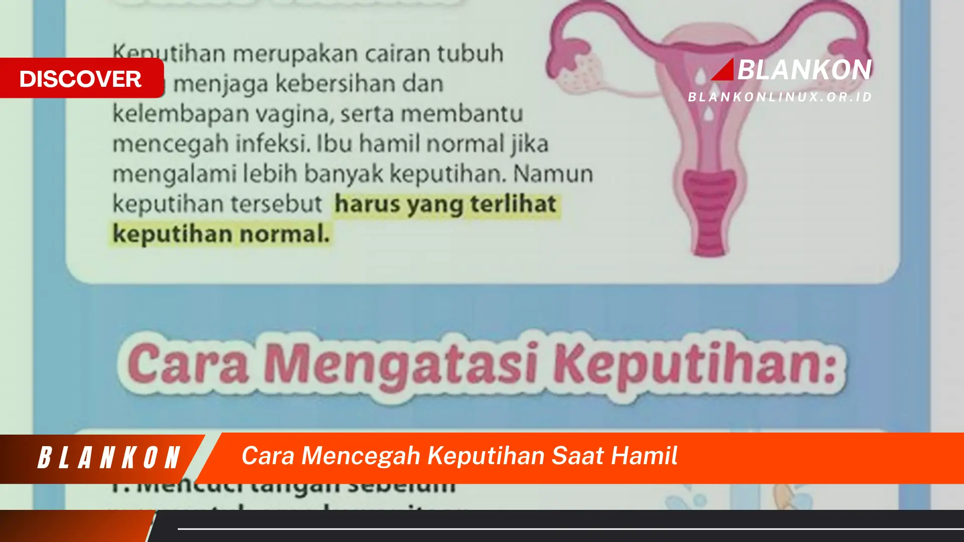 Ketahui Cara Mencegah Keputihan Saat Hamil yang Aman