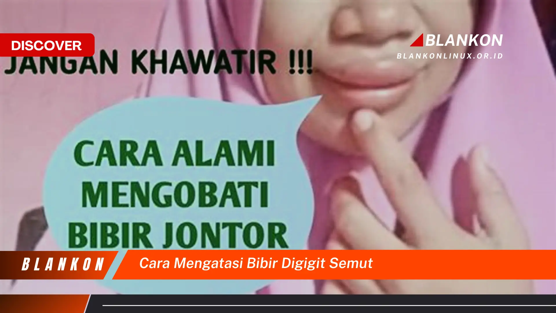 cara mengatasi bibir digigit semut