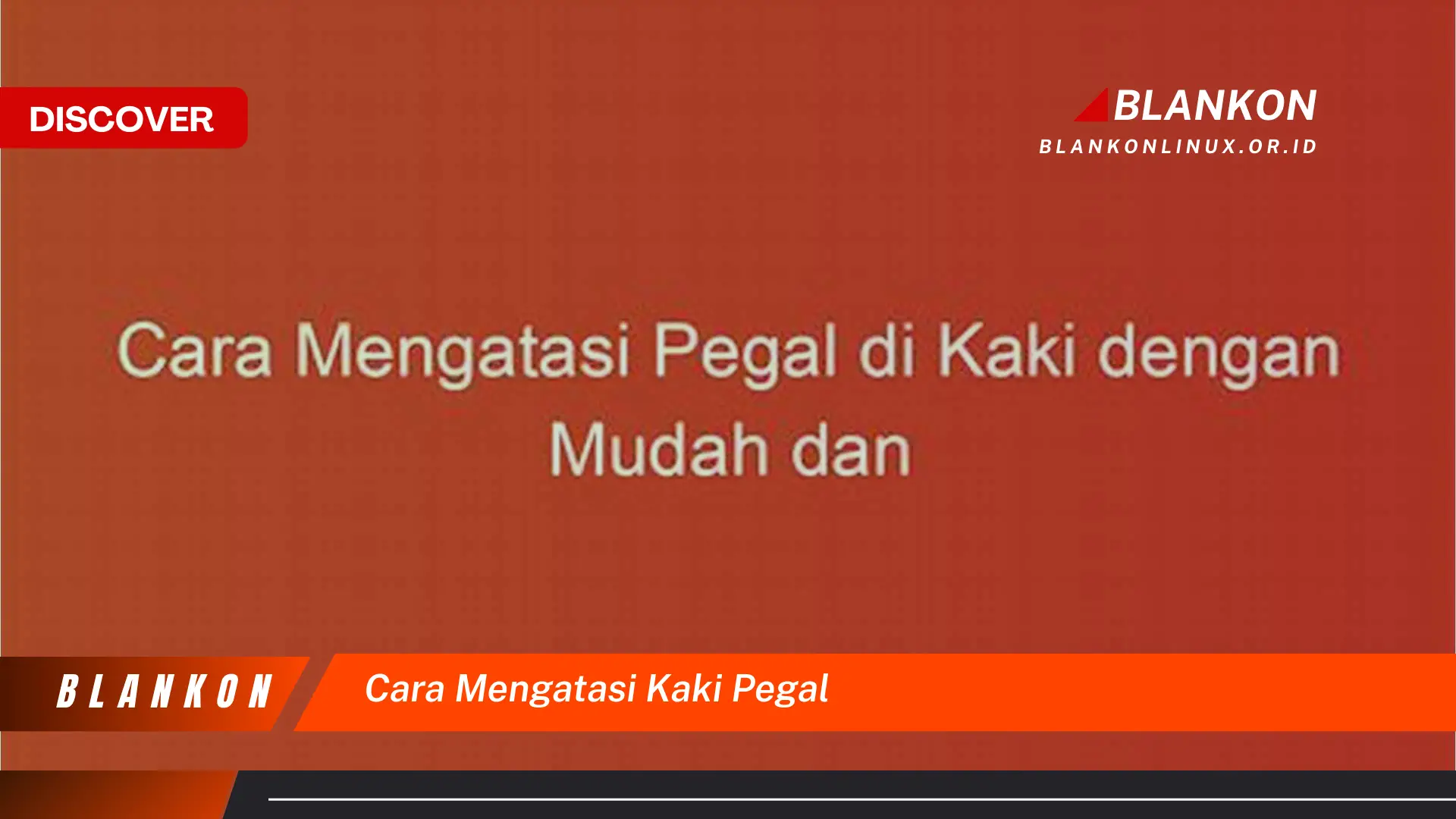 cara mengatasi kaki pegal cara mengatasi kaki pegal