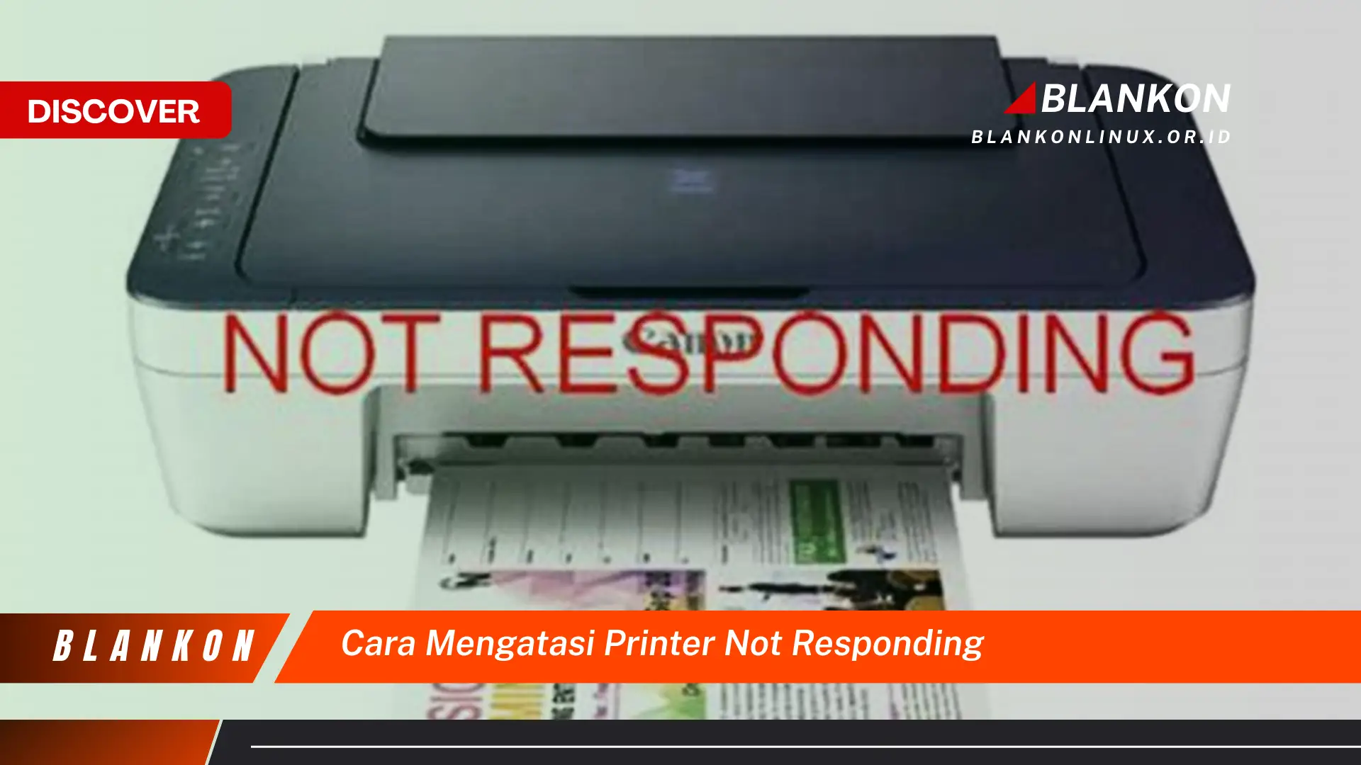 cara mengatasi printer not responding