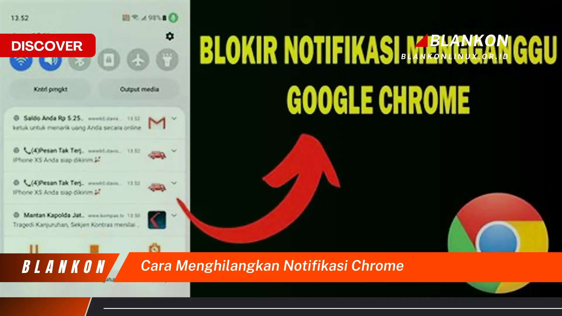 cara menghilangkan notifikasi chrome