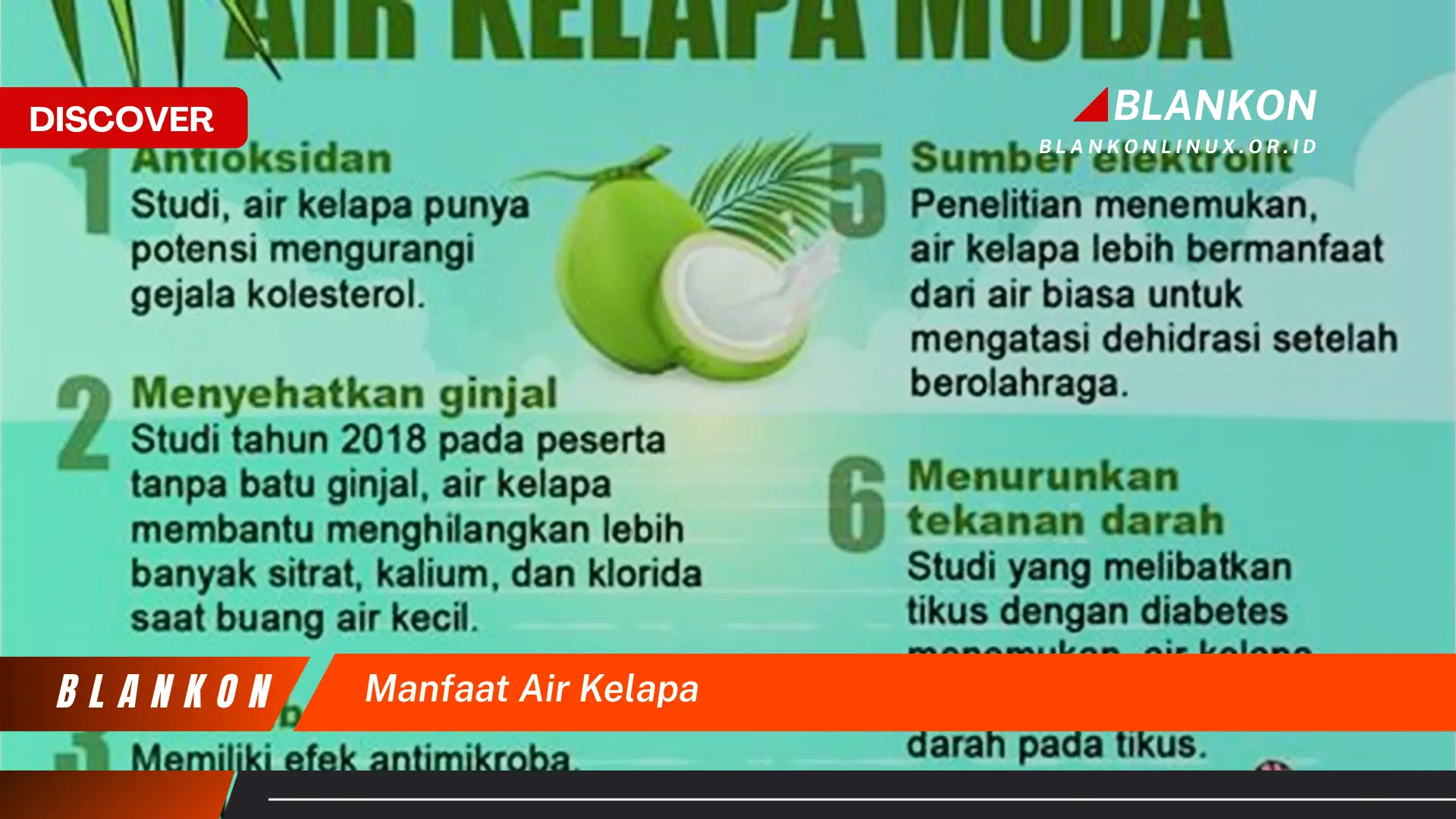 manfaat air kelapa