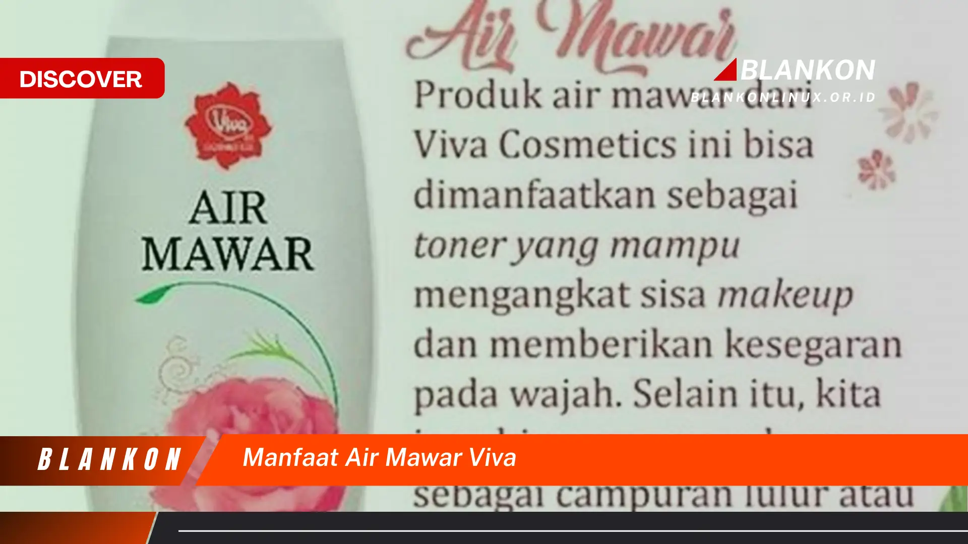 manfaat air mawar viva