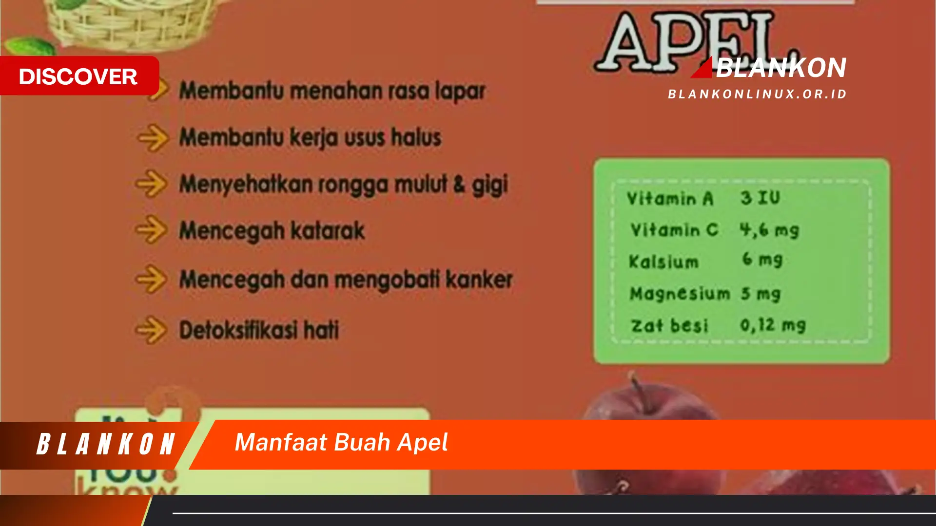 manfaat buah apel