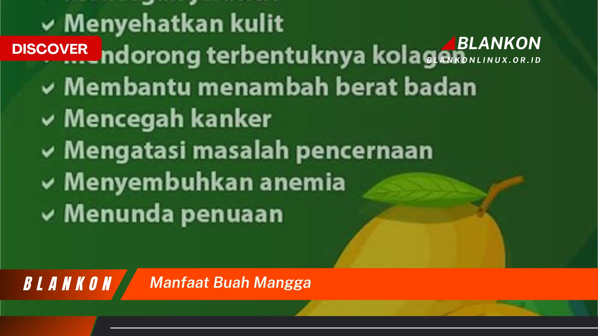 manfaat buah mangga