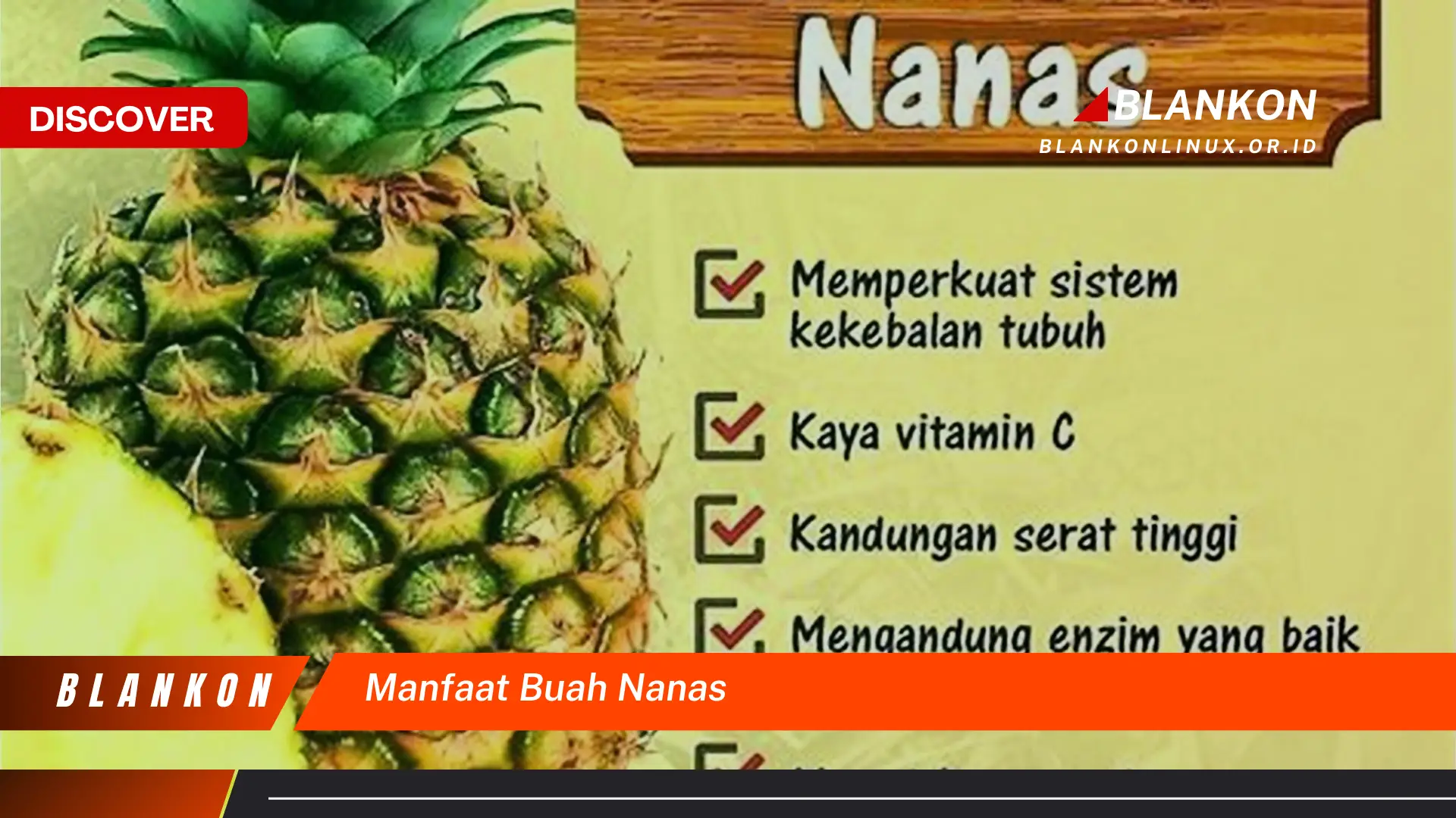 manfaat buah nanas