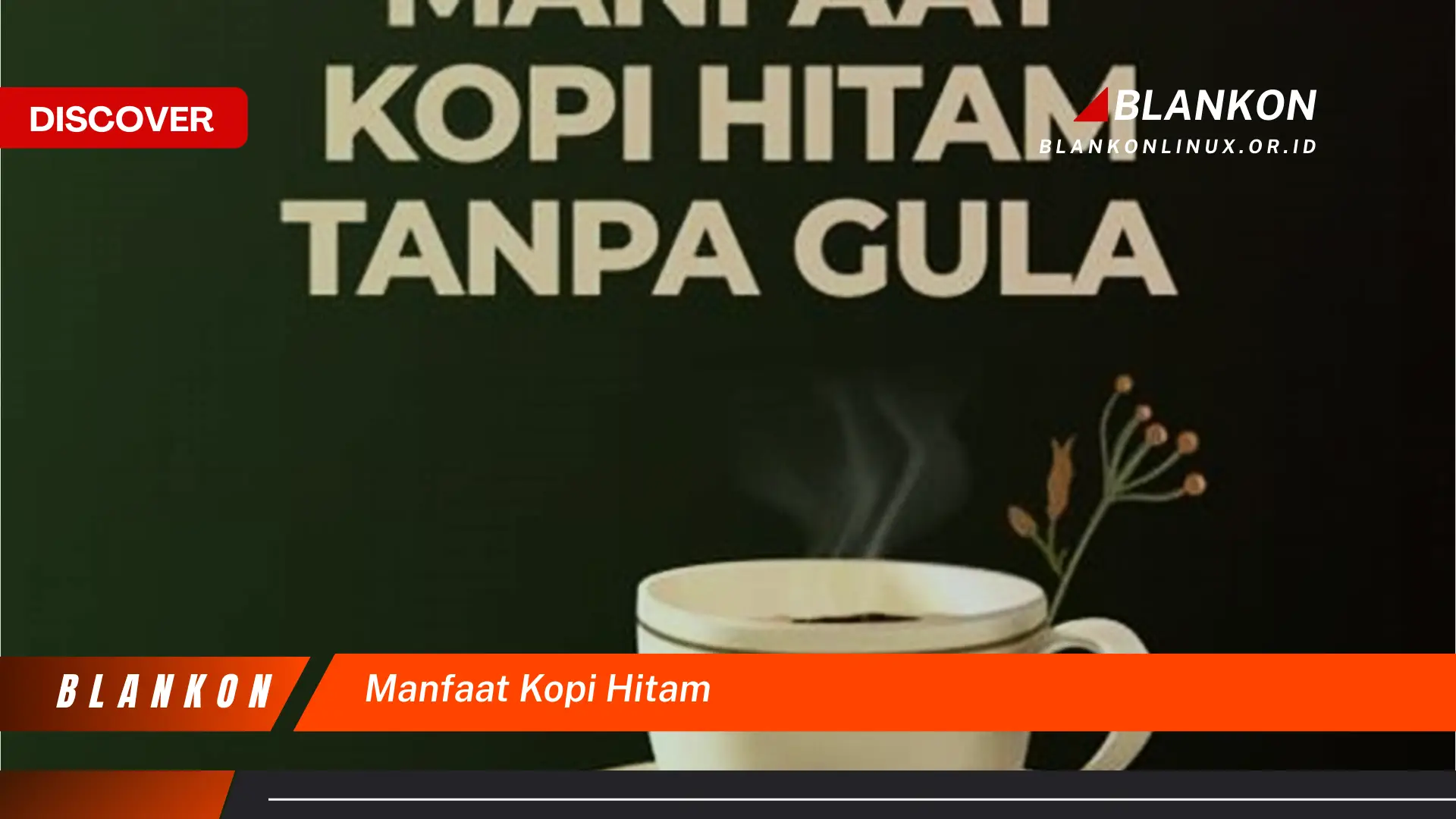 manfaat kopi hitam