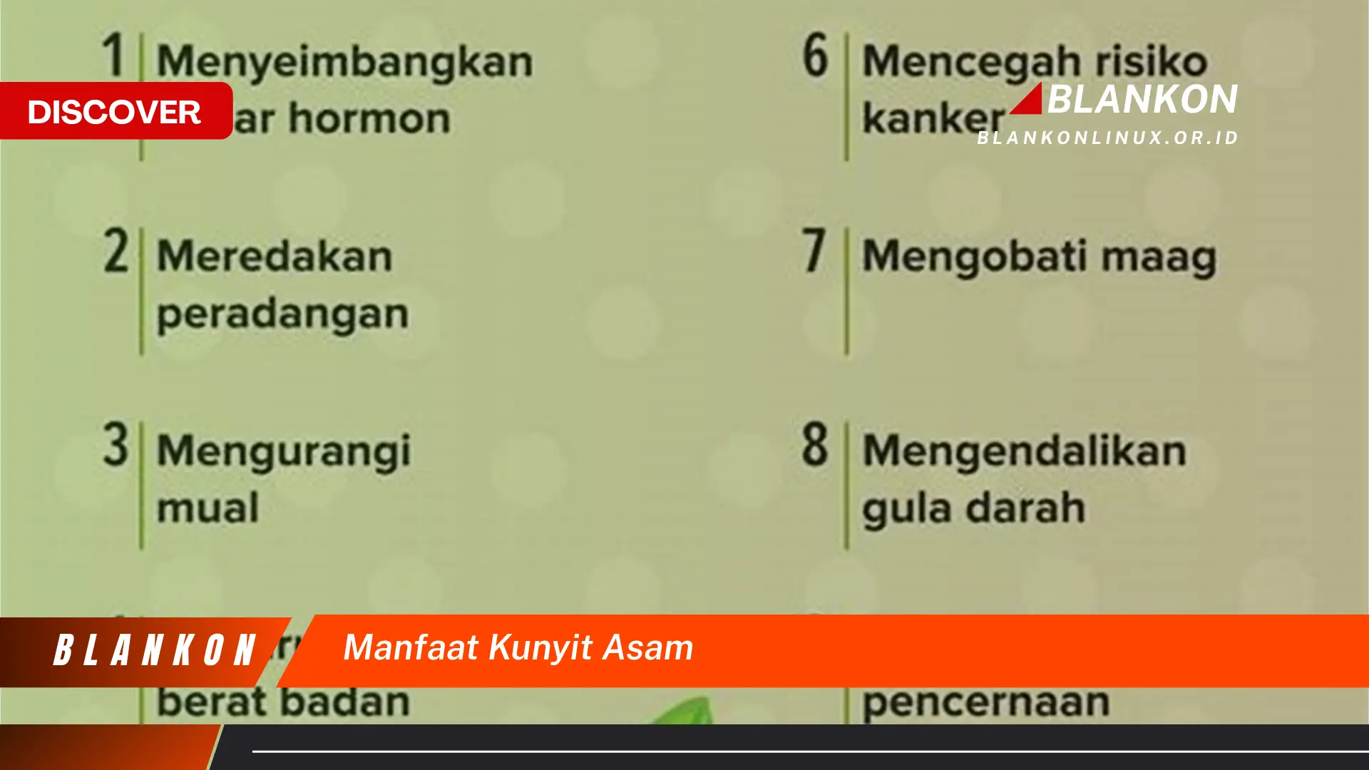 manfaat kunyit asam